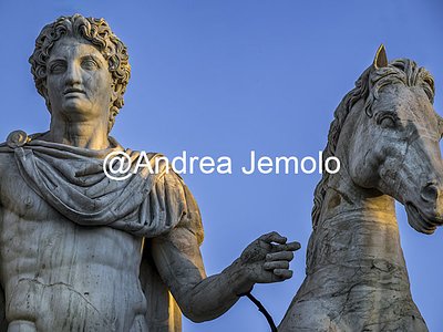 Campidoglio Dioscuri - Dioscuro con il cavallo | Andrea Jemolo