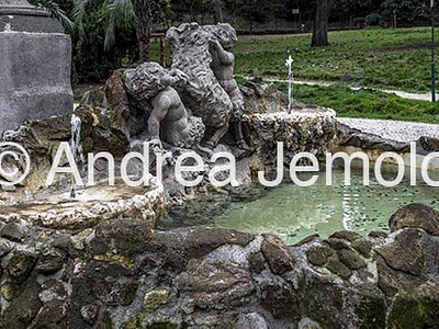 Villa Sciarra Fontana con satirelli e capretta | Andrea Jemolo