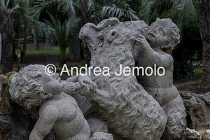 Villa Sciarra Fontana con satirelli e capretta | Andrea Jemolo