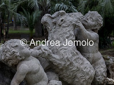 Villa Sciarra Fontana con satirelli e capretta | Andrea Jemolo