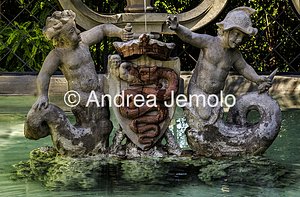 Villa Sciarra La fontana dei Putti detta anche del Biscione | Andrea Jemolo