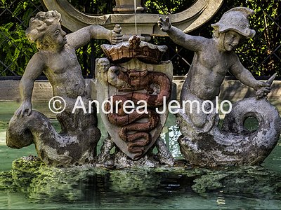 Villa Sciarra La fontana dei Putti detta anche del Biscione | Andrea Jemolo