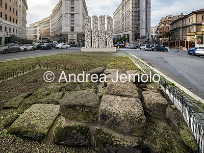 Mura Serviane Le mura a Largo Santa Susanna | Andrea Jemolo