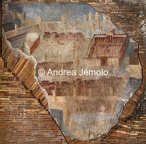 Criptoportico delle Terme di Traiano La Citta dipinta - Affresco | Andrea Jemolo