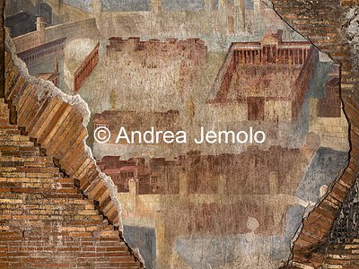 Criptoportico delle Terme di Traiano La Citta dipinta - Affresco | Andrea Jemolo