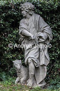 Villa Sciarra Statua in arenaria dell'Esedra Arborea | Andrea Jemolo