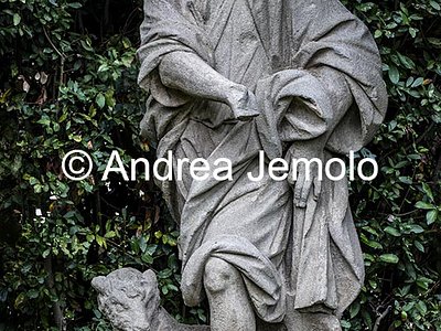 Villa Sciarra Statua in arenaria dell'Esedra Arborea | Andrea Jemolo