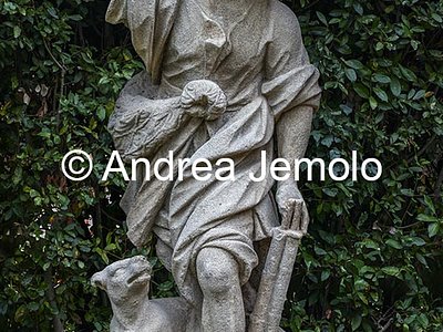 Villa Sciarra Statua in arenaria dell'Esedra Arborea | Andrea Jemolo