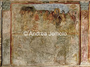 Church of Sant'Urbano alla Caffarella Saint Urban in front of Saint Telemachus (also Almachus), wall paint | Andrea Jemolo