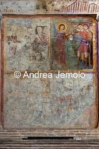 Church of Sant'Urbano alla Caffarella Stories of Christ, Stories of Saint Cecilia, Saint Valerian, Saint Urban and Saint Lawrence, wall paint | Andrea Jemolo
