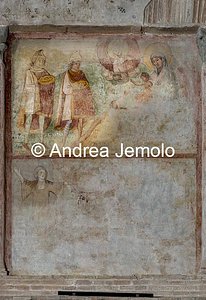 Church of Sant'Urbano alla Caffarella Adoration of the Three Kings and Massacre (or Slaughter) of the Innocents, wall paint | Andrea Jemolo