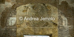 Church of Sant'Urbano alla Caffarella Coat of arms of Urban VIII Barberini - Fresco | Andrea Jemolo