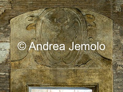 Church of Sant'Urbano alla Caffarella Coat of arms of Urban VIII Barberini - Fresco | Andrea Jemolo