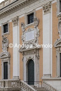 Capitolium - Capitoline Hill Palazzo Senatorio - Portal and architectural order | Andrea Jemolo