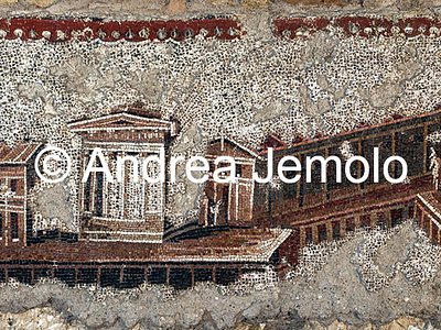 Criptoportico delle Terme di Traiano Mosaico parietale più grande mai rinvenuto nel mondo antico - Architetture | Andrea Jemolo