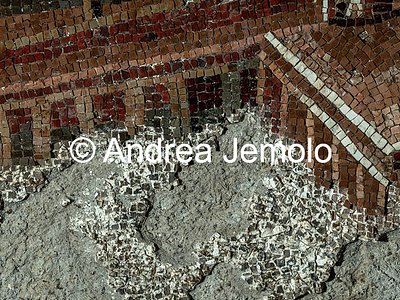 Criptoportico delle Terme di Traiano Mosaico parietale più grande mai rinvenuto nel mondo antico - Architetture - Particolare | Andrea Jemolo