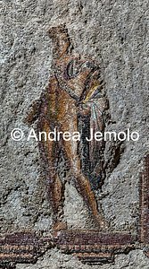 Criptoportico delle Terme di Traiano Mosaico parietale più grande mai rinvenuto nel mondo antico - Fascia superiore | Andrea Jemolo
