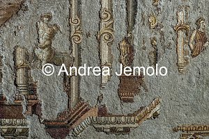 Criptoportico delle Terme di Traiano Mosaico parietale più grande mai rinvenuto nel mondo antico - Fascia superiore | Andrea Jemolo