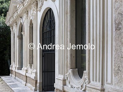 Villa Borghese Giardini - Padiglione dell’Uccelliera, Facciata verso la Galleria Borghese | Andrea Jemolo