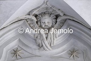 Oratorio dei Filippini Sala Borromini o Oratorio - Loggia dei Cardinali - Stucco decorativo | Andrea Jemolo