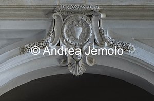 Oratorio dei Filippini Sala Borromini o Oratorio - Loggia dei Cardinali - Stucco decorativo | Andrea Jemolo