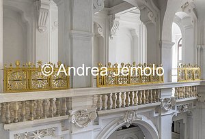 Oratorio dei Filippini Sala Borromini o Oratorio - Loggia dei Cardinali - Paratie in legno dorato | Andrea Jemolo