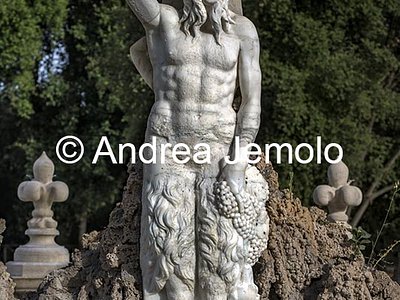Villa Doria Pamphili Fontana del Cupido - Fauno maschio | Andrea Jemolo