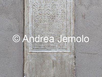 Rupe di San Paolo nel Sepolcreto Ostiense Iscrizione funeraria | Andrea Jemolo