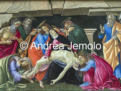 Alte Pinakothek Compianto sul Cristo morto con i santi Girolamo, Paolo e Pietro | Andrea Jemolo