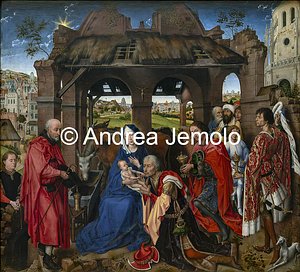 Alte Pinakothek Trittico di Santa Colomba  - Adorazione dei Magi, 139,5 x 152,9 cm | Andrea Jemolo