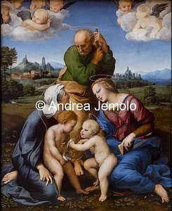 Alte Pinakothek La Sacra Famiglia Canigiani, 131 x 107 cm | Andrea Jemolo
