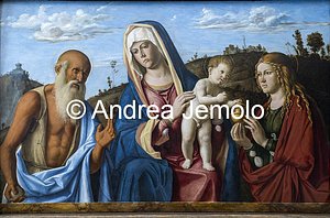 Alte Pinakothek Madonna con Bambino e Santi Maria Maddalena e Girolamo, 79,6 x 122,9 | Andrea Jemolo