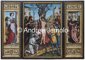 Alte Pinakothek Pala d'altare di San Sebastiano: Martirio di San Sebastiano, 153 x 107 cm | Andrea Jemolo