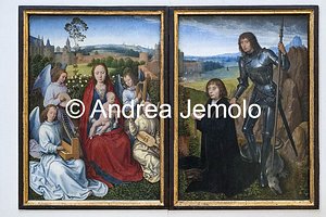 Alte Pinakothek Madonna nel roseto e  San Giorgio con un committente ca. 1480/90 | Andrea Jemolo