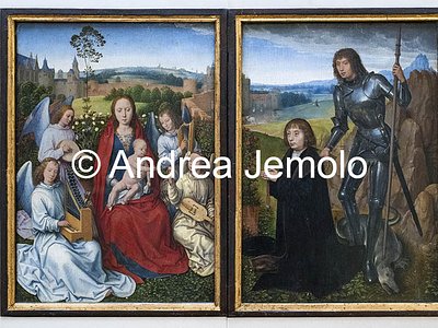 Alte Pinakothek Madonna nel roseto e  San Giorgio con un committente ca. 1480/90 | Andrea Jemolo