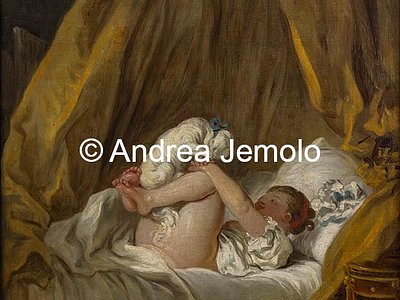 Alte Pinakothek Girl with a Little Dog, 194 x 75 cm | Andrea Jemolo