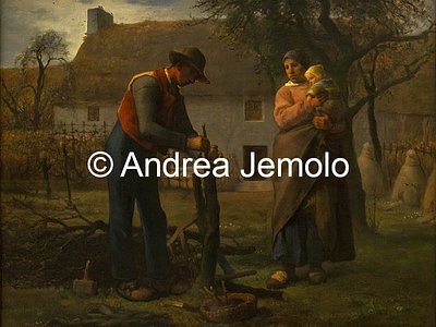 Neue Pinakothek Contadino che innesta un albero, 80,5 x 100 cm | Andrea Jemolo