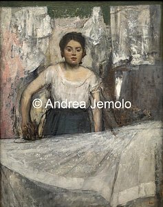Neue Pinakothek Donna che stira, 92.5 x 73.5 cm | Andrea Jemolo