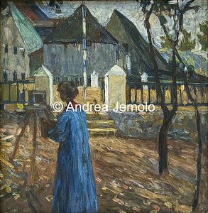 Lenbachhaus  Gabriele Münter mentre dipinge II | Andrea Jemolo