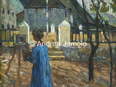 Lenbachhaus  Gabriele Münter mentre dipinge II | Andrea Jemolo