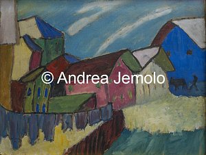 Lenbachhaus Strada del villaggio in inverno | Andrea Jemolo