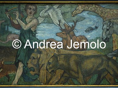 Lenbachhaus Orfeo con gli animali, progetto per un arazzo | Andrea Jemolo