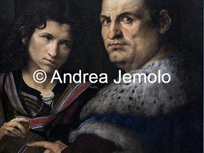 Alte Pinakothek Ritratto di Giovanni Borgherini e Trifone Gabriele, cm 47 x 60,7 | Andrea Jemolo
