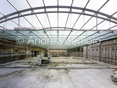 Reconstruction of Serra Piacentini - Palazzo delle Esposizioni Beams in steel - double arc | Andrea Jemolo