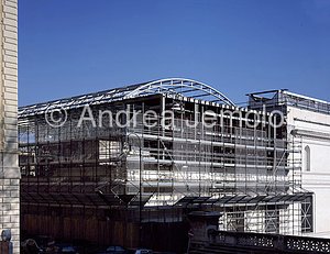 Ricostruzione della Serra Piacentini - Palazzo delle Esposizioni Cantiere da via Milano | Andrea Jemolo