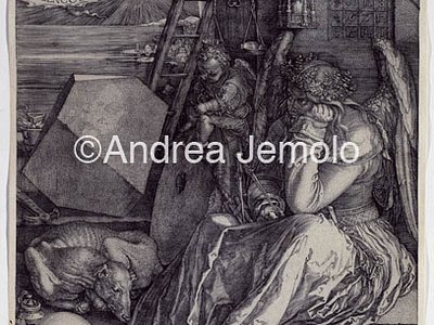Melancolia I - Incisione a bulino  | Andrea Jemolo