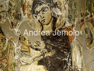 Museo copto Madonna e Bambino - Affresco da Saqqara | Andrea Jemolo