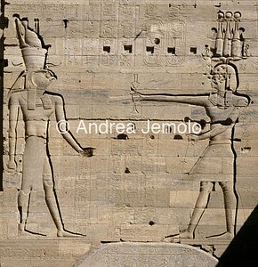 Tempio di Iside Rilievo di Tolomeo XII e Horus | Andrea Jemolo