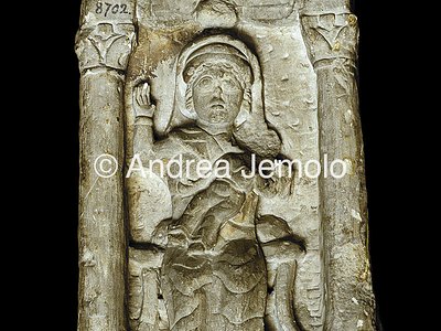 Museo copto Stele con Madonna e bambino | Andrea Jemolo