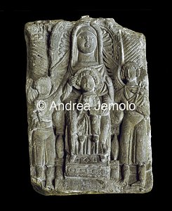 Museo copto Stele con Madonna e bambino | Andrea Jemolo